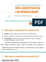 Pródromos Conceituais Da Teoria Da Residualidade