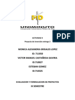 ACTIVIDAD 4 Evaluacion y Formulacion de Proyectos