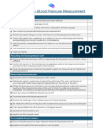 OSCE Checklist Blood Pressure Measurement