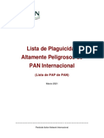 Lista de Plaguicidas Altamente Peligrosos de Pan Internacional