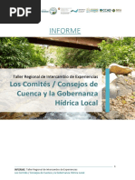 Informe Ayuda Memoria Intercambio de Experiencias de Los Comites y Consejos de Cuencas y La Gobernanza Hidrica Local