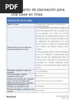 Dcto de Planificación de Clases en Línea