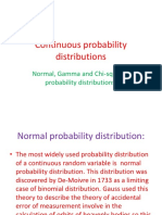 Continuous Probability Distributions