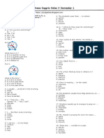 Soal UAS Bahasa Inggris Kelas V Semester 1