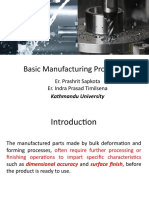 Basic Maching Process and Machine Tools Part 1