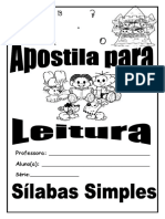 Apostila de Leitura - Sílabas Simples