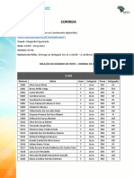 Programacao CORRIDA 1