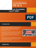 Ley General de Sociedades Ley #26887 - Derecho Empresarial