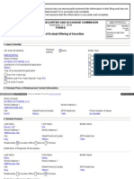 United States Securities and Exchange Commission Form D Notice of Exempt Offering of Securities