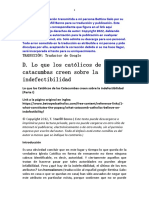 Lo Que Los Católicos de Las Catacumbas Creen Sobre La Indefectibilidad