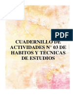 Cuadernillo de Actividades #03 de Habitos y Tecnicas de Estudios