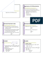 Application of Differentiation