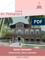 5to Semestre - Comunicación, Cultura y Educación - Pedagogía 22-23