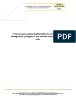 Programa para Aplicar Los Formatos de Verificación de Salvaguardas y Preguntas Que Pueden Ayudar A Salvar Su Vida