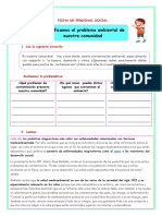 FICHA PS LUN 22 Identificamos El Problema Ambiental de Nuestra Comunidad 965727764 PROF YESSENIA