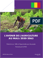 L'Avenir de L'Agriculture AU MALI: 2030-2063: Étude de Cas: Défis Et Opportunités Pour Les Projets Financés Par Le FIDA