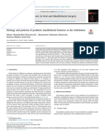 Etiology and Patterns of Pediatric Maxillofacial Fractures in The Uzbekistan