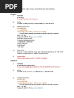 Ejercicios Sobre Prueba de Hipótesis Dos Muestras