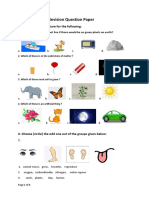 Grade 3 - EVS - Revision Question Paper: I. Choose The Right Picture For The Following