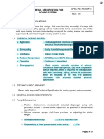 General Specification For Dosing System: Page 2 of 15