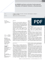 Comparison Between NSAID and Intra-Articular Corticosteroid Injection in Frozen Shoulder of Diabetic Patients A Randomized Clinical Trial