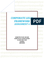 Corporate Legal Framework Assignment 4