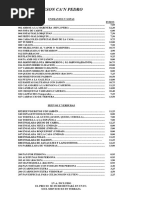 Carta Meson Can Pedro