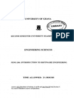 University of Ghana: Second Semester University Examination