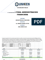 Administración Financiera, Ejemplo