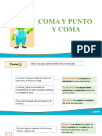 1 de Sec. Coma - y - Punto - y - Coma