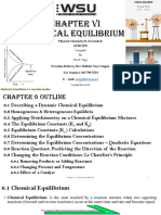 Chemical Equilibrium Chapter 6 Notes