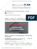 (Modelo) Requerimento de Usucapião Extrajudicial - Completo - Jus - Com.br - Jus Navigandi