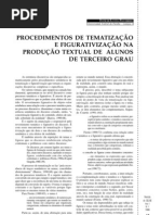 Procedimentos de Tematização e Figuração Na Produção Textual