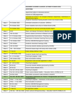 Malawi Instutute of Management Academic Calendar