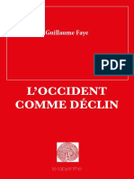 L'occident Comme Déclin Faye