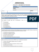 Exercício Avaliativo - Mapeamento de Processos Ua 13036