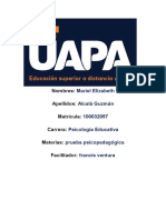 Tarea 6 y 7 de Pruevas Psicopedagogica