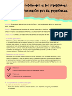 Proponemos Soluciones A Los Problemas Económicos Provocados Por La Pandemia