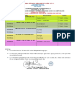 Horario de Exámenes Finales Graduandos