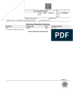 Abnormal Result(s) Summary: Laboratory Report Final