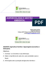 Aula F. de Agroecologia. - Agricultura Familiar e Agronegocio