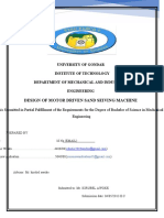 Thesis Document For Seiving Machine Edited