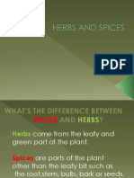 Herbs and Spices