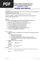 Probability Theory Notes RCTI