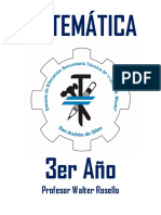 Matemática - 3er Año A y B - EEST #1 - Prof. Walter Rosello - Año 2023