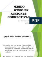 Debido Proceso en Acciones Correctivas