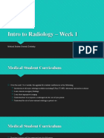 Radiology CWRU Medical Student Elective Week 1