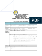 Semi Detailed Lesson Plan