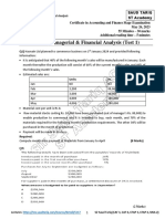 CAF 6 MFA Test 1 With Solution ST Academy Autumn 23