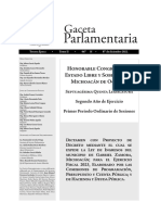 Gaceta 067 VIII H 07 12 2022 Dictamen Decreto Ley de Ingresos Gabriel Zamora